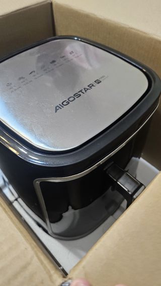 Freidora de aire Aigostar 30I001XF nueva, 7Litros