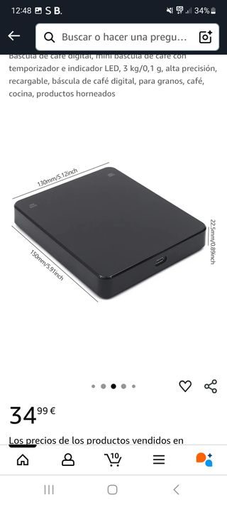 Báscula café digital - precisa