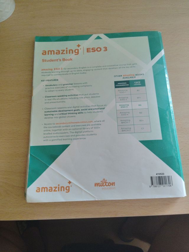Libro 3° ESO Ingles editorial Milton education