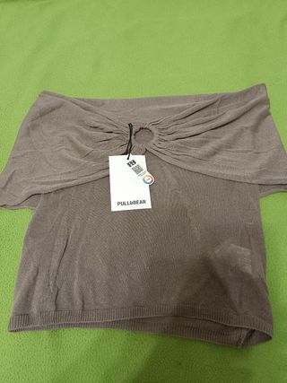 Top Pull&Bear marrón - Nuevo
