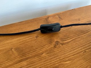 Lámpara escritorio Zara Home negra metal