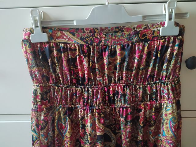 Vestido largo Zara estampado paisley M