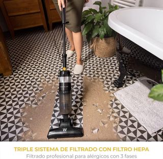 Newlux - Aspirador Escoba con Cable 2en1 V900
