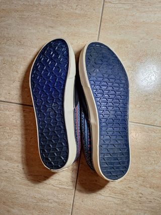 Zapatillas tipo vans étnicas negras