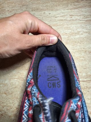 Zapatillas tipo vans étnicas negras