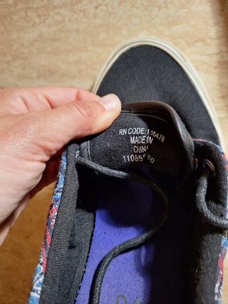 Zapatillas tipo vans étnicas negras
