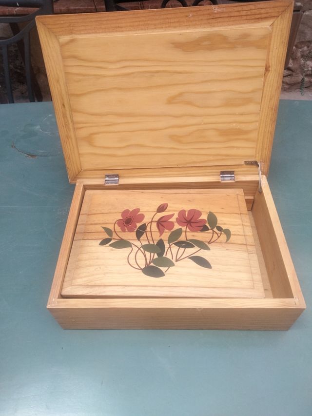 Cajas madera decorativas  precio x las 2