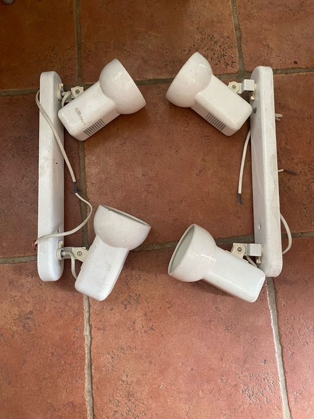 Apliques techo blancos - 2 unidades