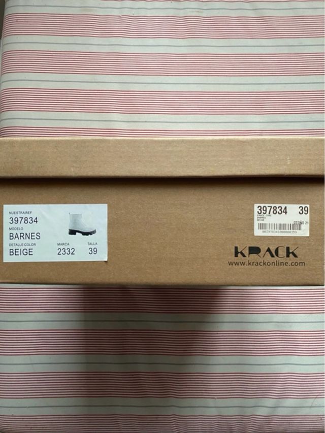 Botines beige de Krack talla 39