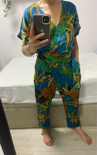 Mono largo Zara estampado. 