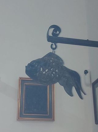 Pez farol hierro forja