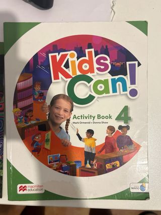 Libro Inglés Kids can 4 + activity book