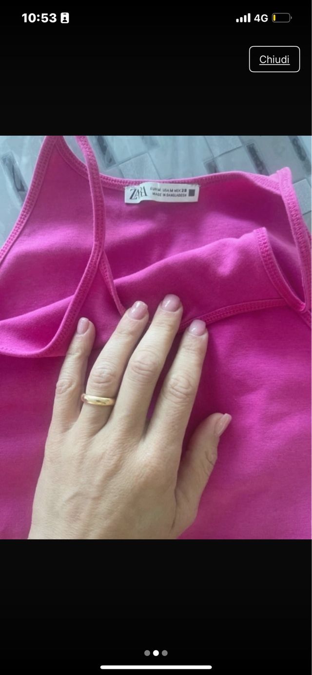 Top e body Zara rosa