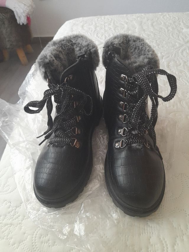 Botas niña negras invierno