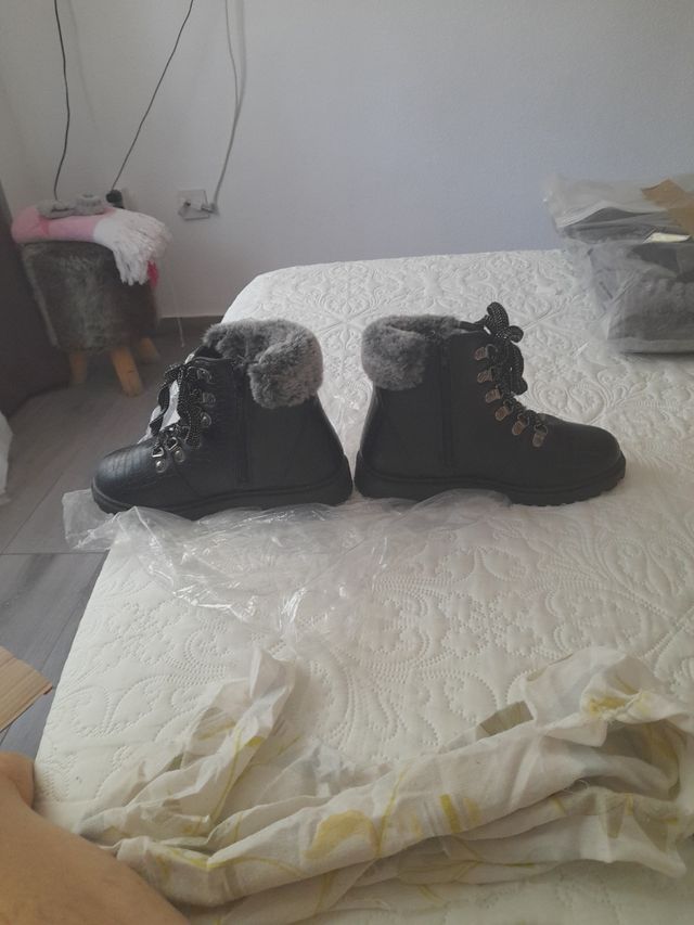 Botas niña negras invierno