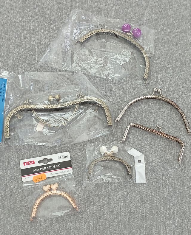 6 Boquillas Metal Bolsos Monedero