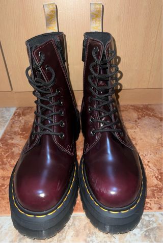 Dr. Martens Jadon II Veganas - Botas Burdeos
