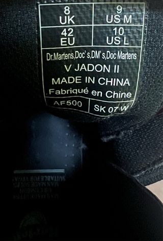 Dr. Martens Jadon II Veganas - Botas Burdeos