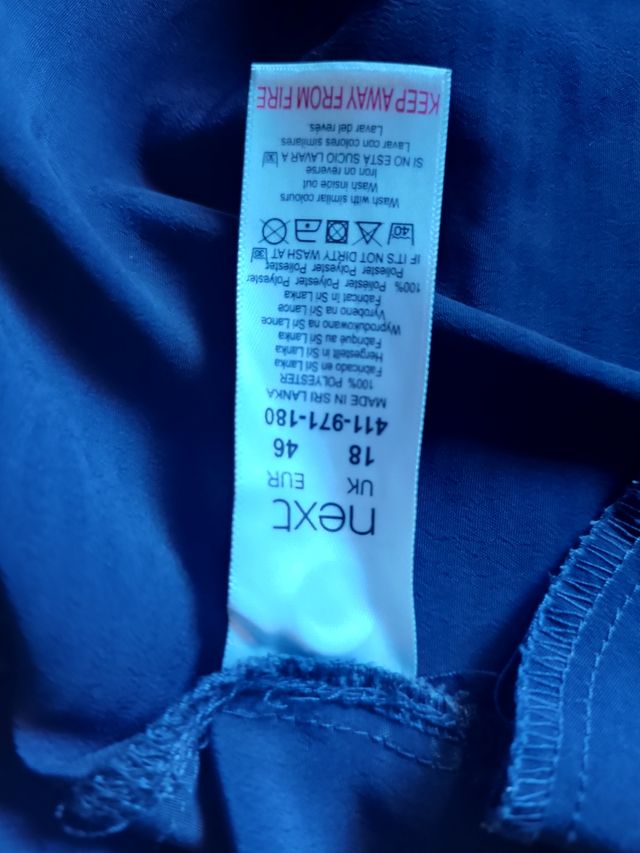 Vestito Next fiori tg. 18