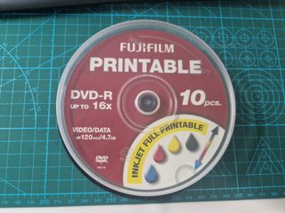 10 DVD-R Fujifilm Imprimibles