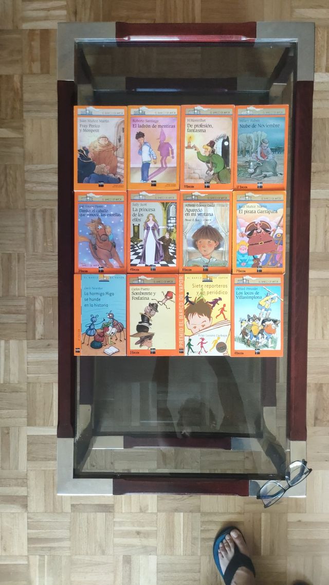 Lote 12 libros El Barco de Vapor (naranja)