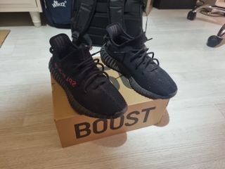 Adidas Yeezy Boost 350 V2 Black red - Talla 42