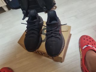 Adidas Yeezy Boost 350 V2 Black red - Talla 42
