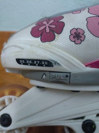 Patines en línea con talla ajustable. 
