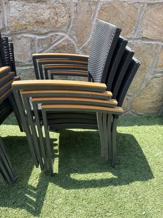Sillas ratán terraza
