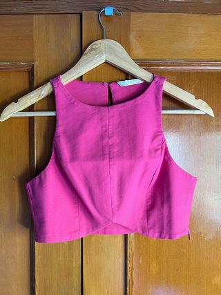 Crop top rosa Zara