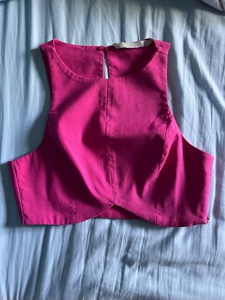 Crop top rosa Zara