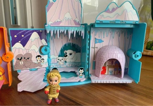 3 Casitas plegables con Muñecas llave mágica 