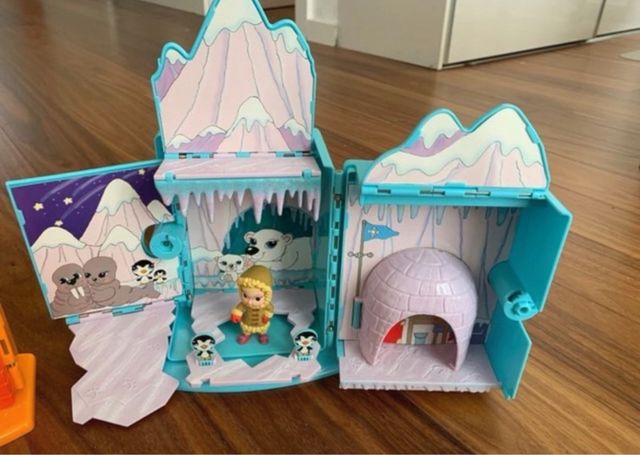 3 Casitas plegables con Muñecas llave mágica 