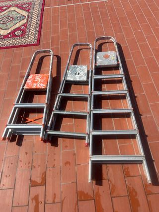 3 escaleras aluminio - varias alturas