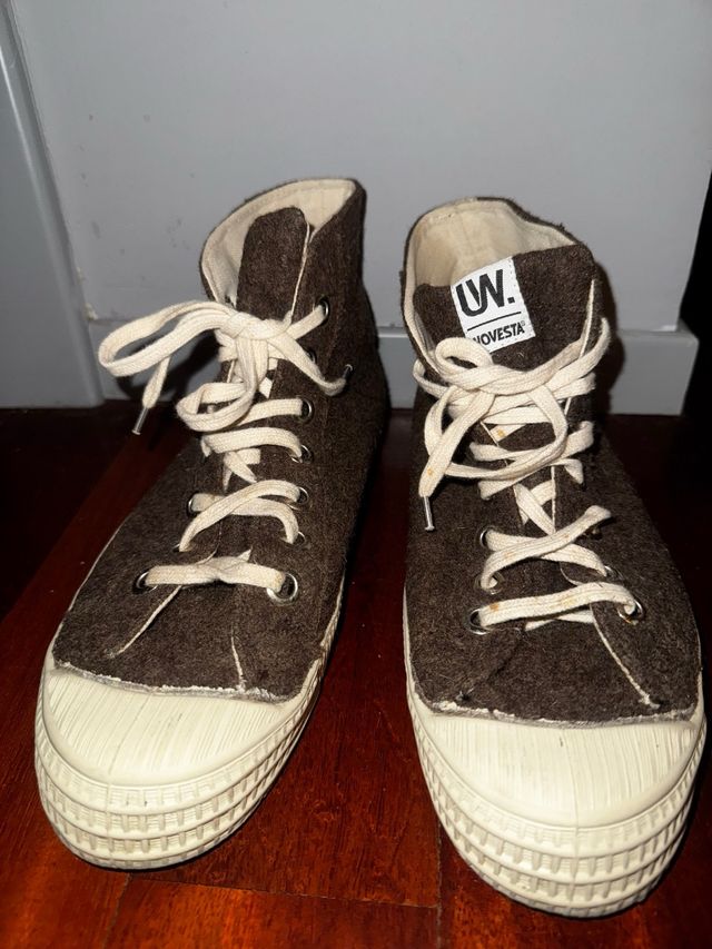 Novesta originali scarpe alte marroni