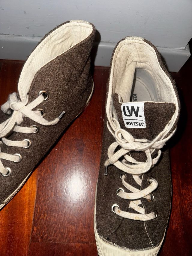 Novesta originali scarpe alte marroni