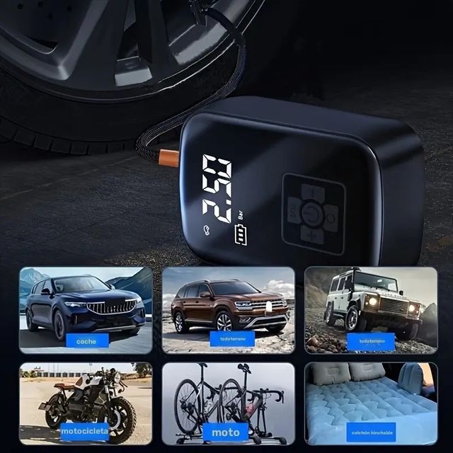 Gonfiatore portatile digitale per compressore d'aria