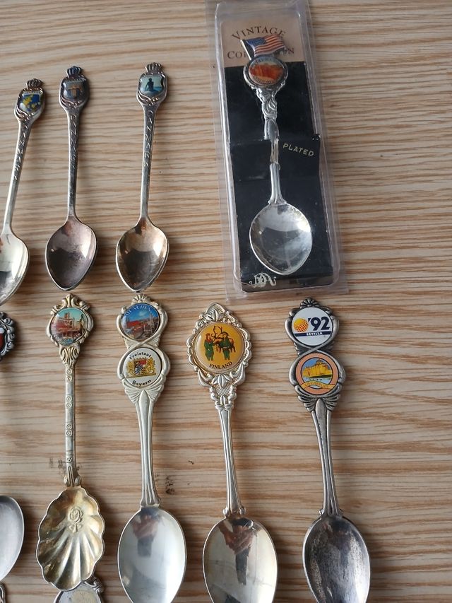 21 Cucharillas Vintage Coleccion