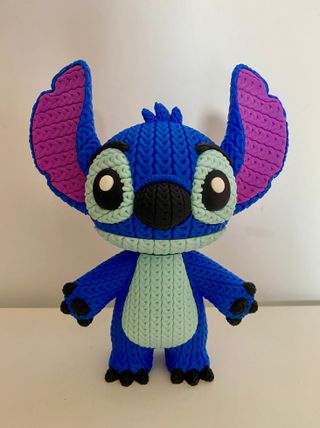 Figura Stitch 18 cm impresa en 3D | efecto crochet