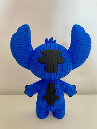 Figura Stitch 18 cm impresa en 3D | efecto crochet