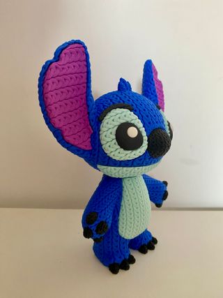 Figura Stitch 18 cm impresa en 3D | efecto crochet