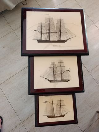 3 Mesas nido inglesas antiguas 