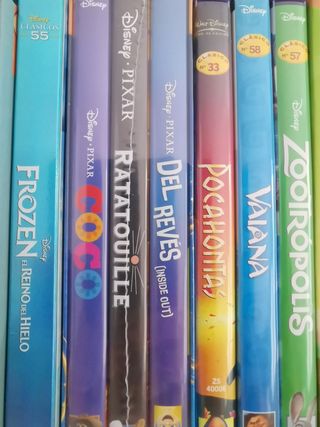 Películas infantiles Disney Pixar DVD