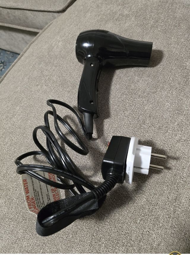 Asciugacapelli da viaggio nero