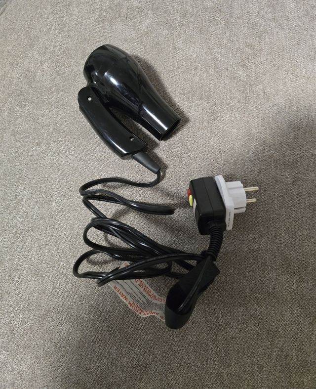 Asciugacapelli da viaggio nero