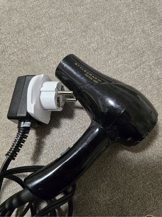 Asciugacapelli da viaggio nero