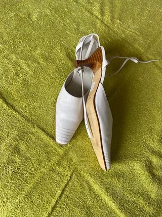 Zapatos Piel Blanco Talla 39