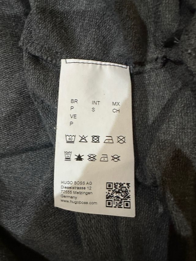 Camiseta Hugo Boss Gris - Manga Larga