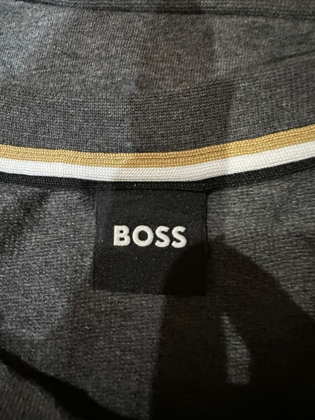 Camiseta Hugo Boss Gris - Manga Larga