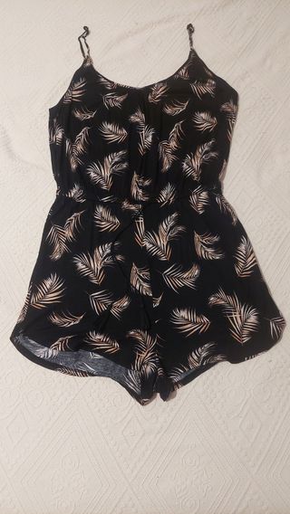 Mono corto estampado hojas - verano